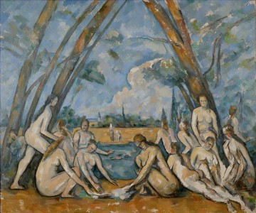 Grandes bañistas 2 Paul Cezanne Pinturas al óleo